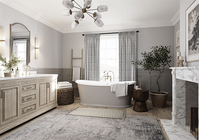 Nerida, Pebble - Made to Measure Curtains - Image 7